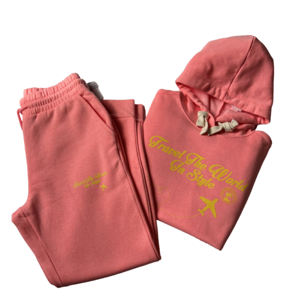 Travel the World in Style Hooded Sweatsuit - Image 2