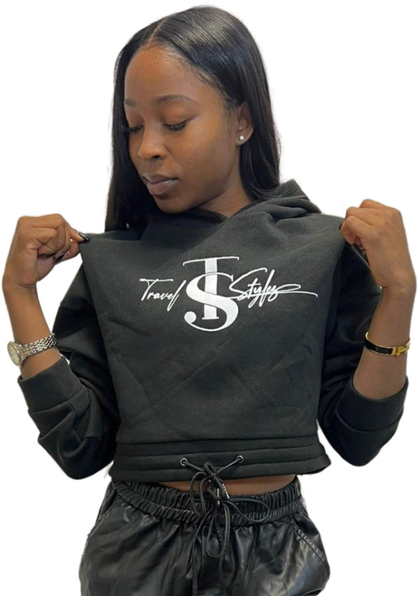 Travel Stylez Cropped Hoodie - Image 2